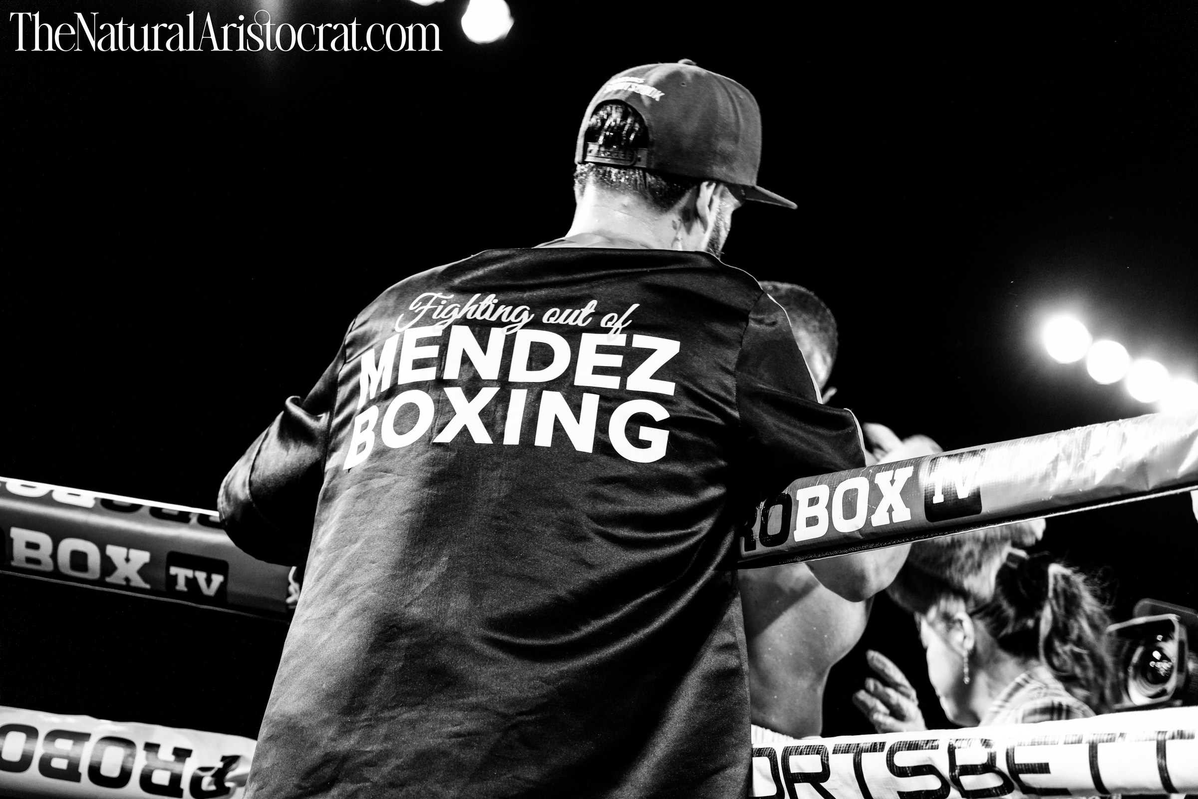 MSG Photos: Coach Alexander Serna, Boxer Khainell Wheeler. Photo Credit: © 2024 Nir Regev / TheNaturalAristocrat.com