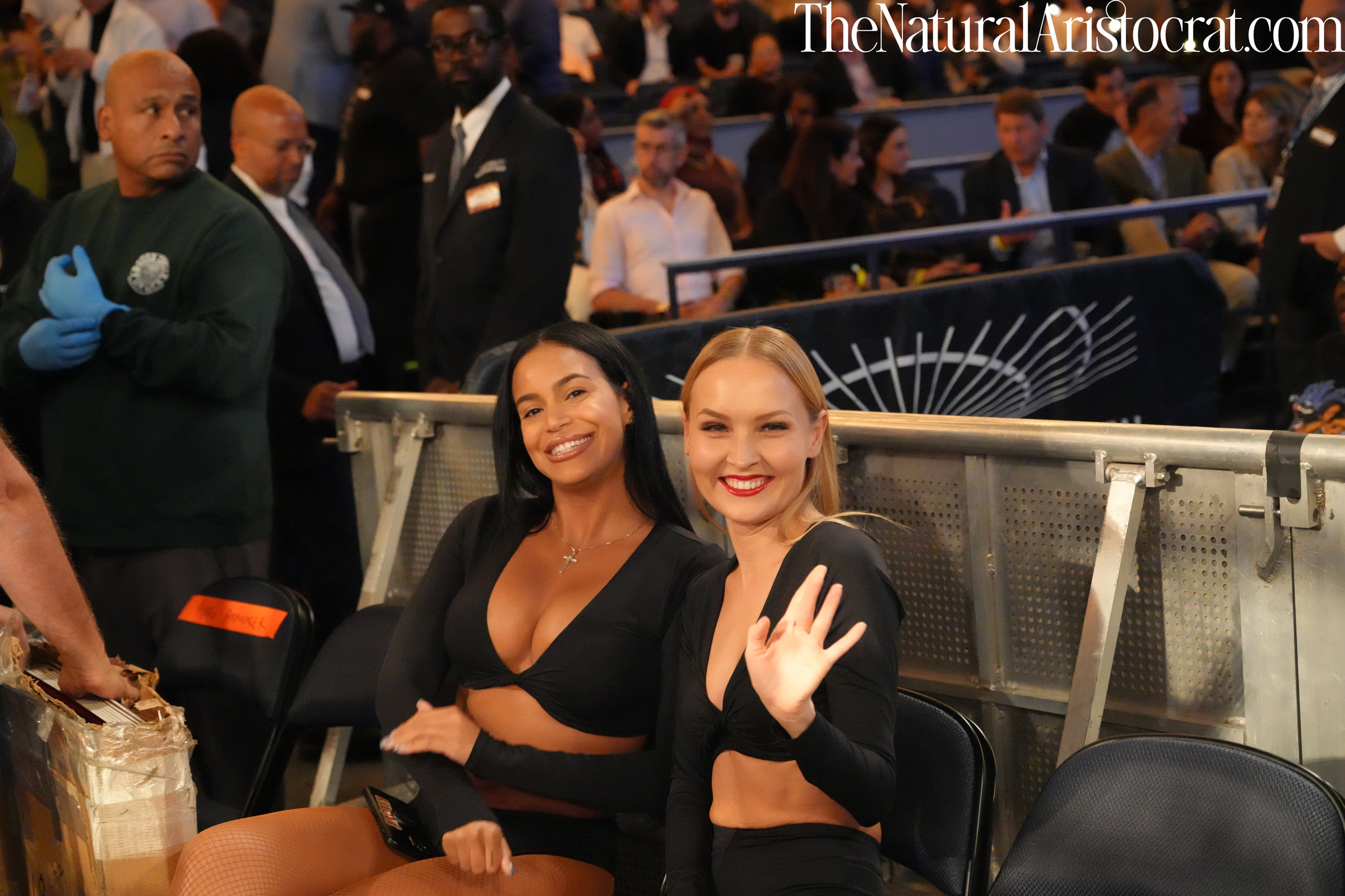 Boxing ring girl Stefaniya Makarova at the Theater at MSG