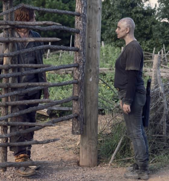 Norman Reedus as Daryl Dixon, Samantha Morton as Alpha - The Walking Dead _ Season 9, Episode 11 - Photo Credit: Gene Page/AMC
