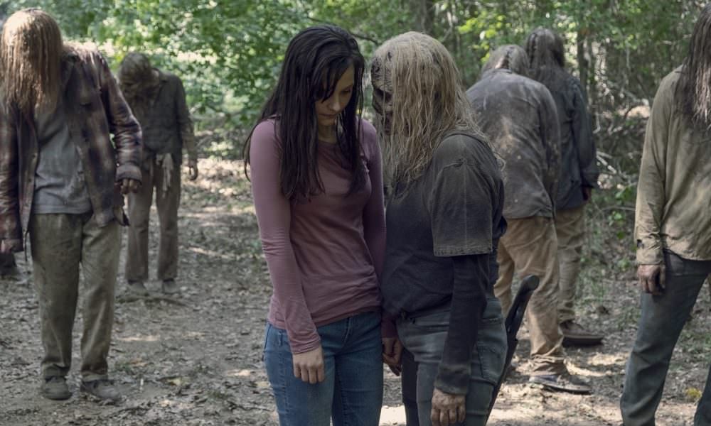 Cassady McClincy as Lydia, Samantha Morton as Alpha - The Walking Dead _ Season 9, Episode 12 - Photo Credit: Gene Page/AMC