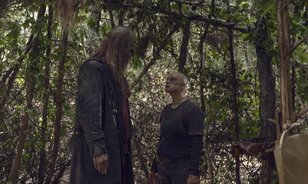Ryan Hurst as Beta, Samantha Morton as Alpha - The Walking Dead _ Season 9, Episode 12 - Photo Credit: Gene Page/AMC