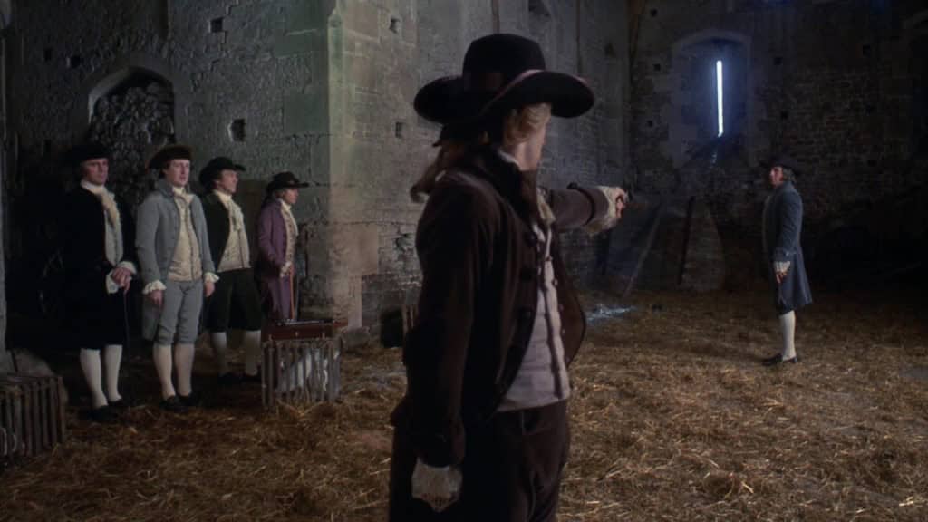 Barry Lyndon - Directed by Stanley Kubrick - Lord-Bullingdon Duel - Pictured (From left to right) Leon Vitali and Ryan O'Neal - Photo Credit: Warner Bros. Entertainment Inc.