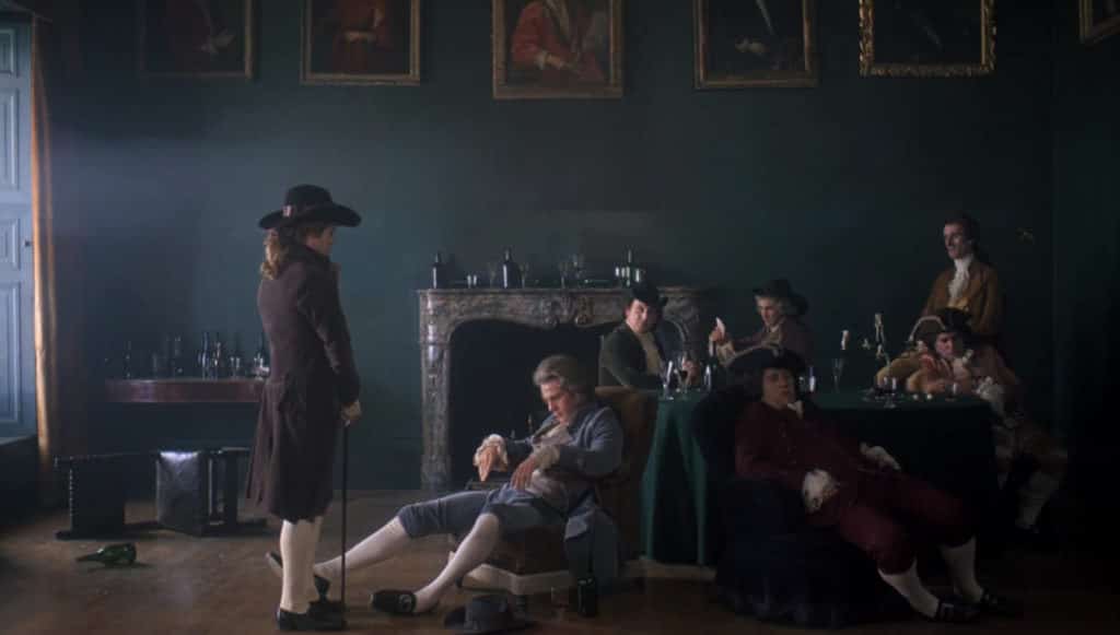Barry Lyndon - Directed by Stanley Kubrick - Lord-Bullingdon's Duel Challenge - Pictured (From left to right) Leon Vitali and Ryan O'Neal - Photo Credit: Warner Bros. Entertainment Inc.