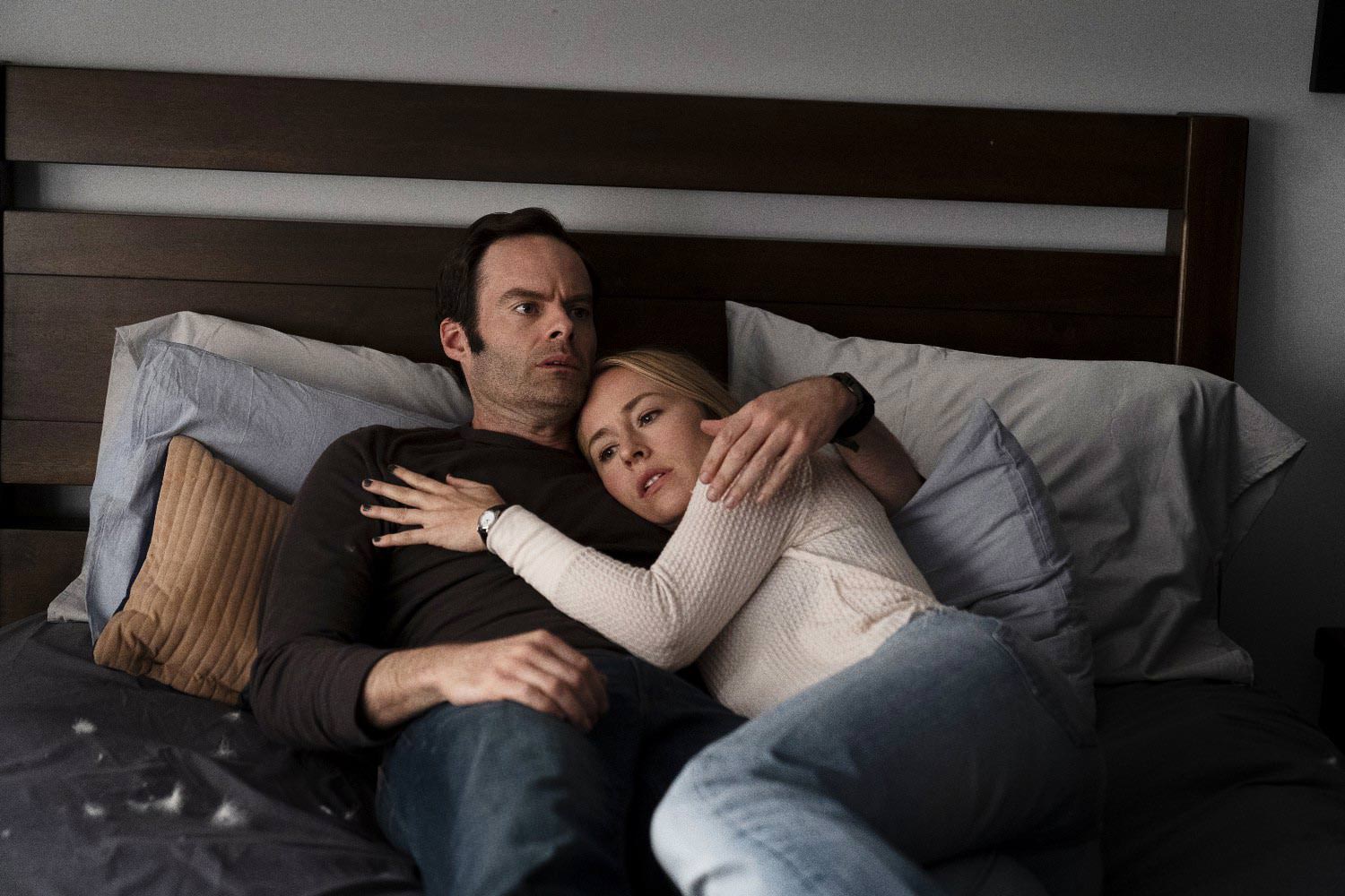 Barry Berkman and Sally Reed in Season 2, Episode 3: “Past = Present x Future Over Yesterday” - Pictured from left to right: Bill Hader and Sarah Goldberg - Photo Credit: Isabella Vosmikova / HBO