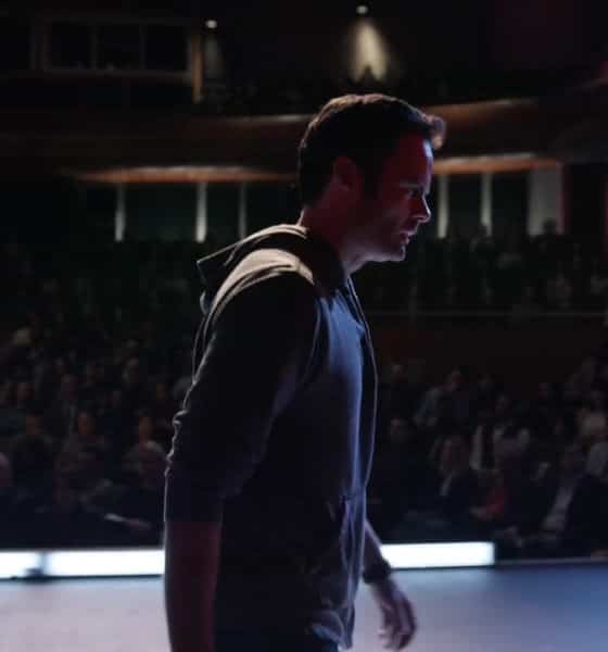 Barry Berkman Block walks off theatre stage - Pictured: Bill Hader - Screenshot / Photo Credit: HBO