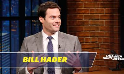Bill Hader on NBC's Late Night with Seth Meyers during an episode airing on March 19, 2018 - Screenshot Photo Credit: NBC