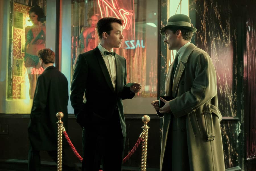 Pennyworth series premiere -  Season 1 Episode 1 "Pilot" - Pictured from left to right: Jack Bannon as Alfred Pennyworth and Ben Aldridge as Thomas Wayne - Photo Credit: Alex Bailey / Nick Wall / EPIX