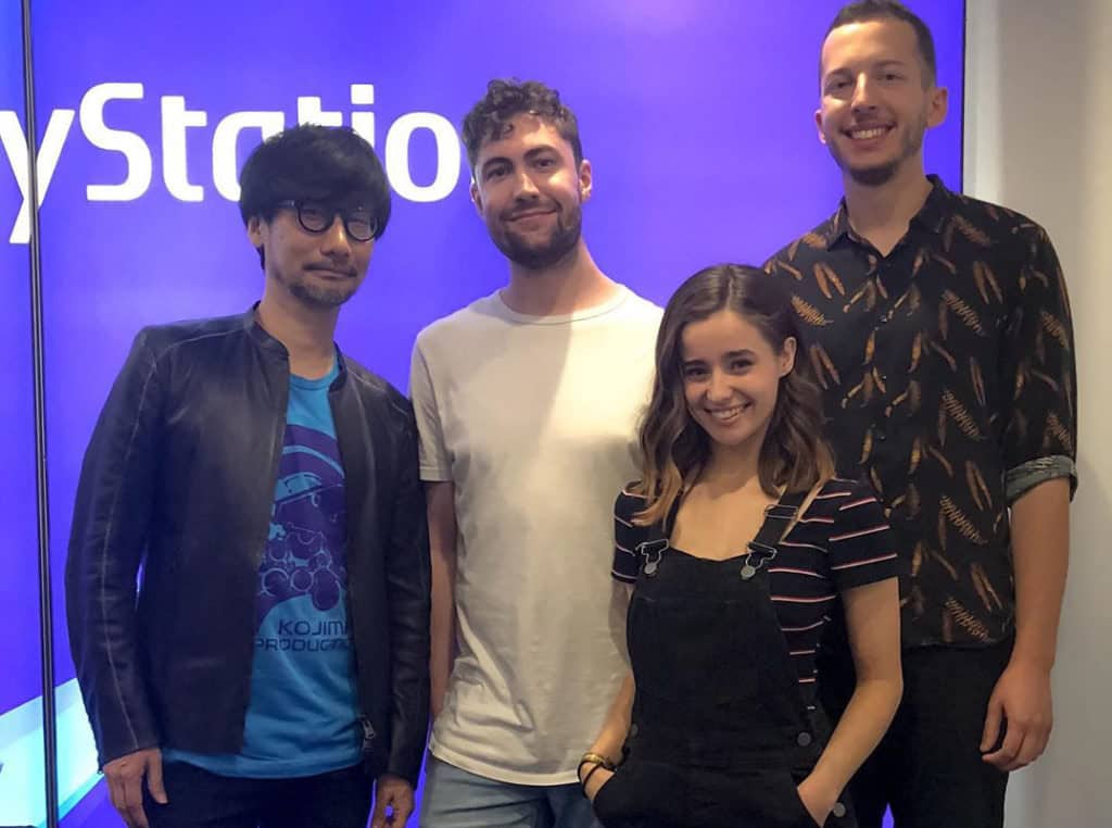 Holly Earl meets Hideo Kojima at Gamescom 2019 - Photo Credit: Hideo Kojima and Holly Earl's Instagram