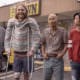Lodge 49 - Pictured from left to right: Sonya Cassidy as Liz Dudley, Wyatt Russell as Sean "Dud" Dudley, Long Nguyen as Paul, Celia Au as Alice  - Lodge 49 _ Season 2 - Photo Credit: Jackson Lee Davis/AMC