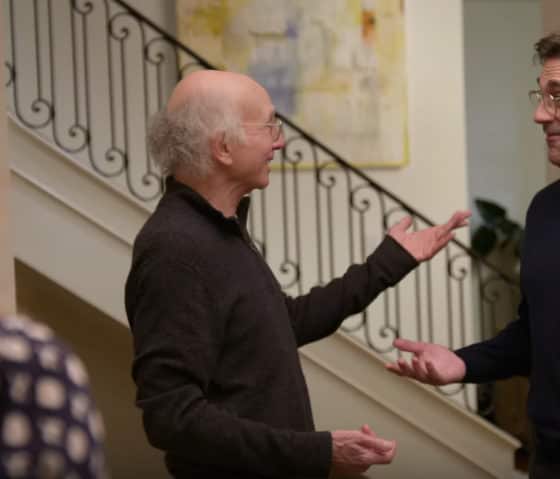 Larry David and Jon Hamm get kicked out of a dinner party in Curb Your Enthusiasm Season 10 Trailer by HBO -Screenshot / Photo Credit: HBO