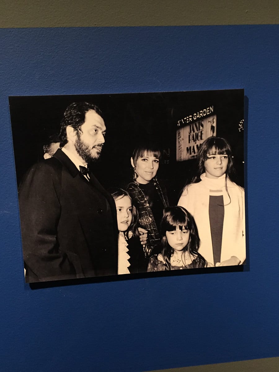 Stanley Kubrick and his family attend the 2001: A Space Odyssey New York City Premiere at the Loews Capital Theatre. From left to right: Stanley Kubrick, Anya Kubrick, Christiane Kubrick, Vivian Kubrick, and Katharina Kubrick. - Photo (of the photo at MoMI) Credit: Nir Regev / The Natural Aristocrat