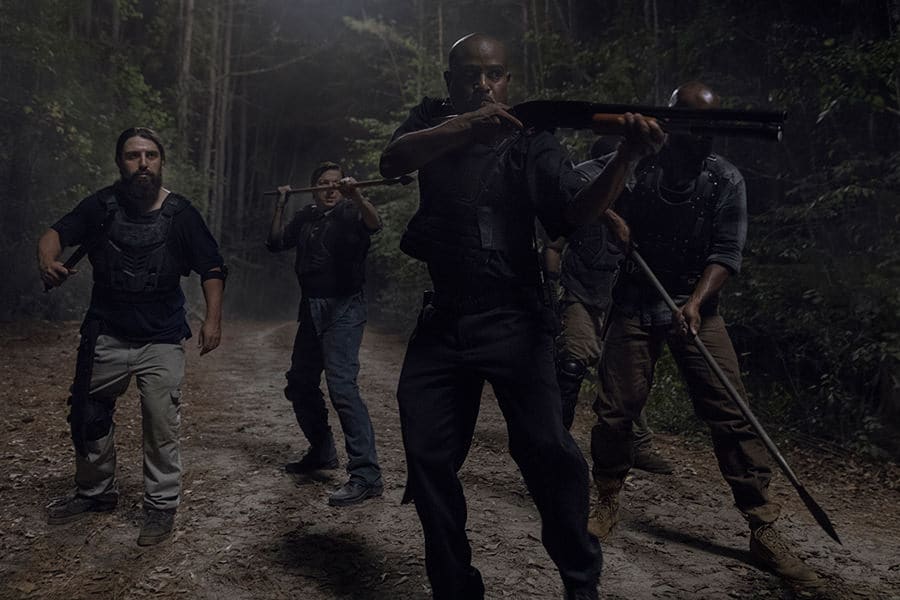 The Walking Dead Season 10B (TWD) - Seth Gilliam as Father Gabriel Stokes, Kenric Green as Scott - The Walking Dead _ Season 10 - Photo Credit: Jackson Lee Davis/AMC