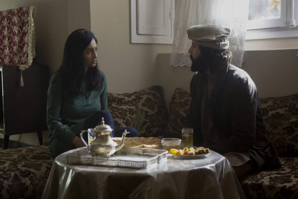 (L-R): Sitara Attaie as Samira  and Omar Farahamad as Bilal Khan in HOMELAND, "Chalk One Up". Photo Credit: Sifeddine Elamine/SHOWTIME