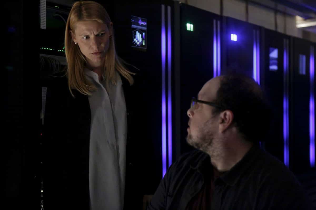 Homeland Season 8 Episode 6 Recap - (L-R): Claire Danes as Carrie Mathison and Austin Basis as Lonnie in HOMELAND, "Two Minutes". Photo Credit: Sifeddine Elamine/SHOWTIME.