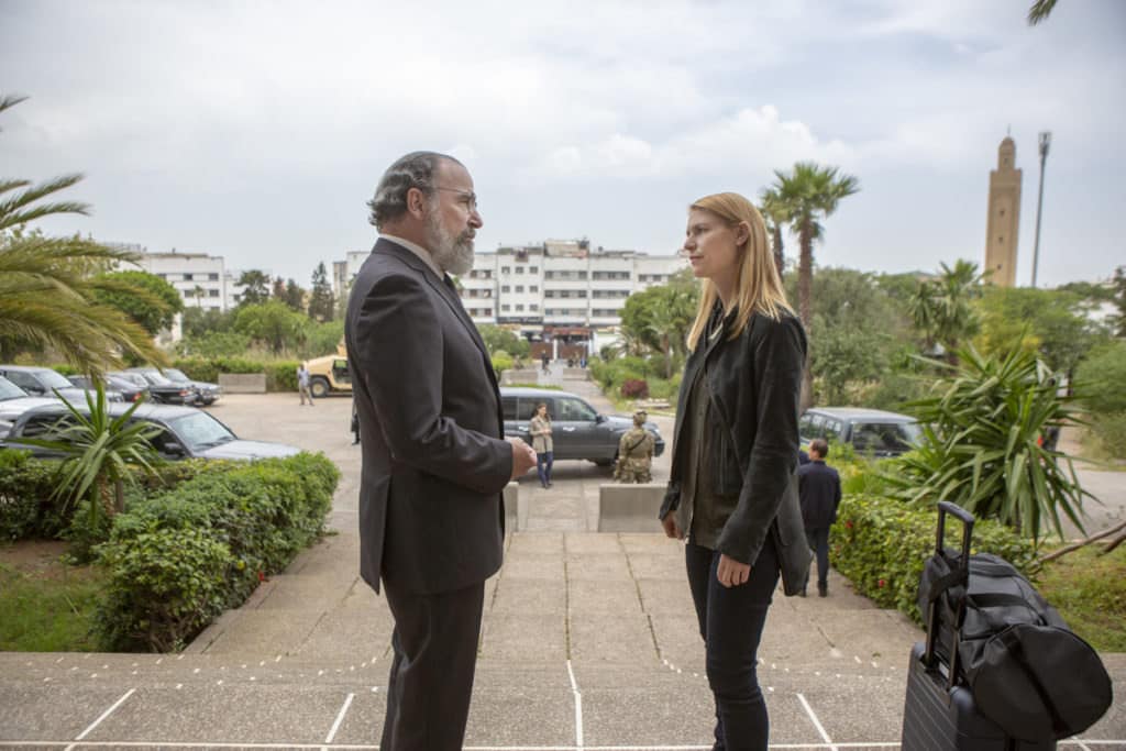 (L-R): Mandy Patinkin as Saul Berenson and Claire Danes as Carrie Mathison HOMELAND, "Two Minutes". Photo Credit: Sifeddine Elamine/SHOWTIME.