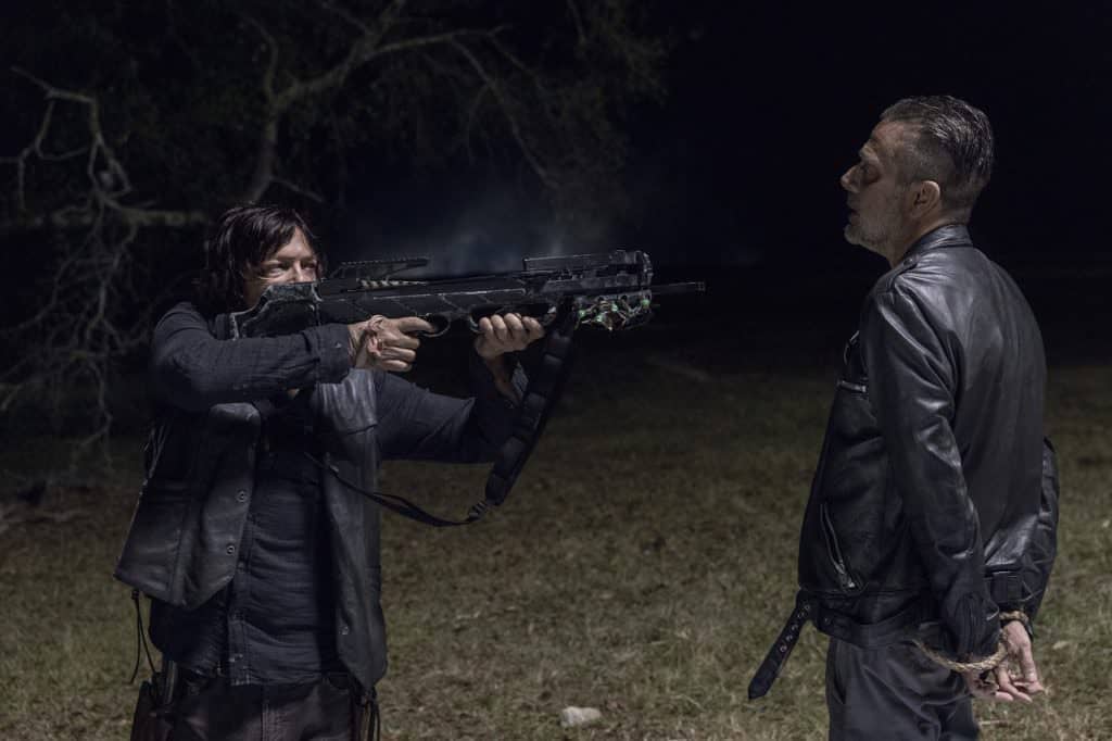 Norman Reedus as Daryl Dixon, Jeffrey Dean Morgan as Negan - The Walking Dead _ Season 10, Episode 14 - Photo Credit: Jackson Lee Davis/AMC