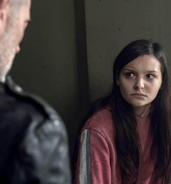 Cassady McClincy as Lydia, Jeffrey Dean Morgan as Negan - The Walking Dead _ Season 10, Episode 15 - Photo Credit: Jace Downs/AMC