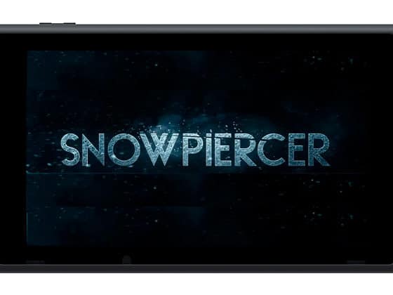 LJ Folger plays Nintendo Switch on Snowpiercer - Imagined Photoshop Credit: The Natural Aristocrat Photoshop via Nintendo/TNT