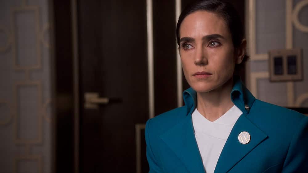 Snowpiercer Season 1 Episode 4 "Without Their Maker" on TNT - Pictured: Jennifer Connelly (Melanie Cavill) - Photo Credit: TNT