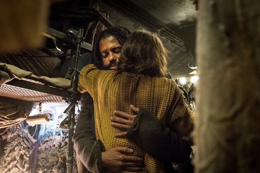 Snowpiercer Series Premiere - Katie McGuinness as Josie Wellstead and Daveed Diggs as Andre Layton - Ep 101 - "First, the Weather Changed" - BTS Photography - 8/20/18 - Photo Credit: Justina Mintz  