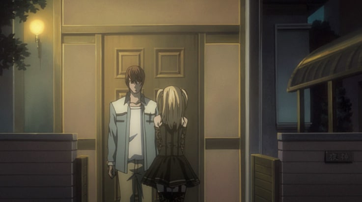 Light Yagami meets Misa Amane for the first time on Death Note - Screenshot photo by VRV / Crunchyroll