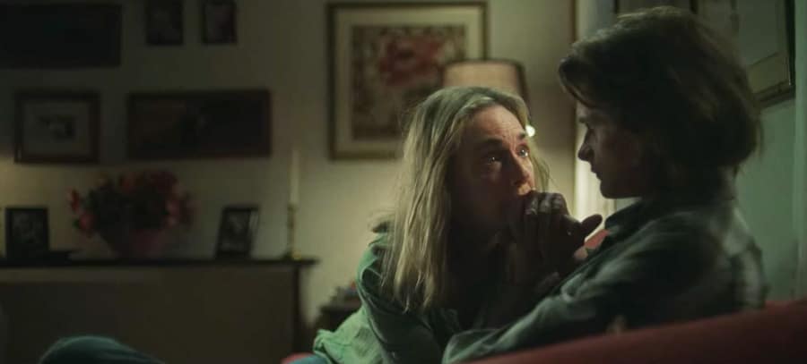 Lisa Emery as Darlene Snell and Charlie Tahan as Wyatt Langmore - Screenshot Photo via Netflix
