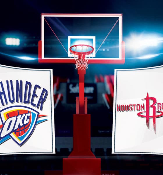 NBA Live Stream: How to watch OKC Thunder vs Houston Rockets - NBA Playoffs: Game 5 Online - Team Logos Credit: NBA