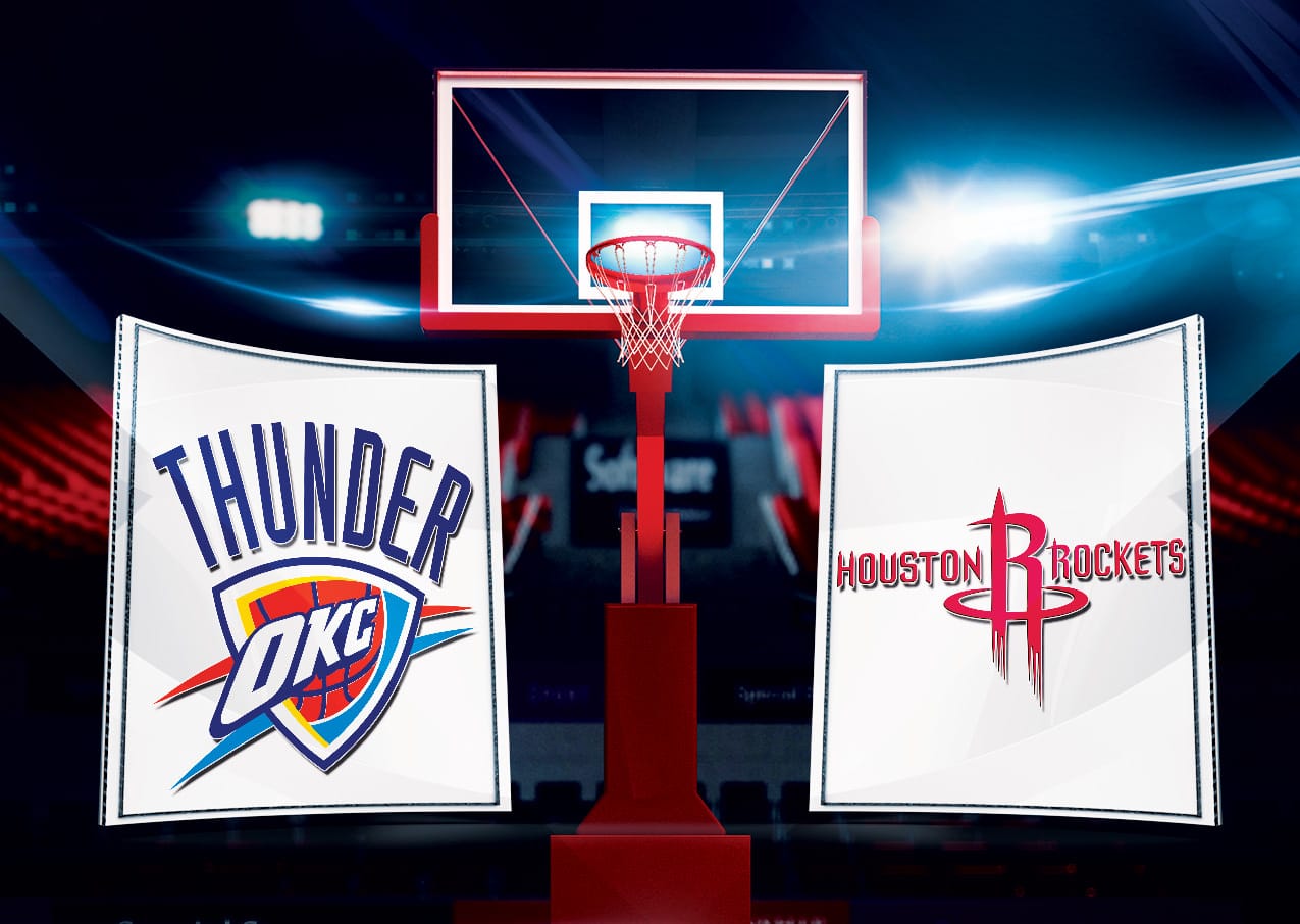 NBA Live Stream: How to watch OKC Thunder vs Houston Rockets - NBA Playoffs: Game 5 Online - Team Logos Credit: NBA