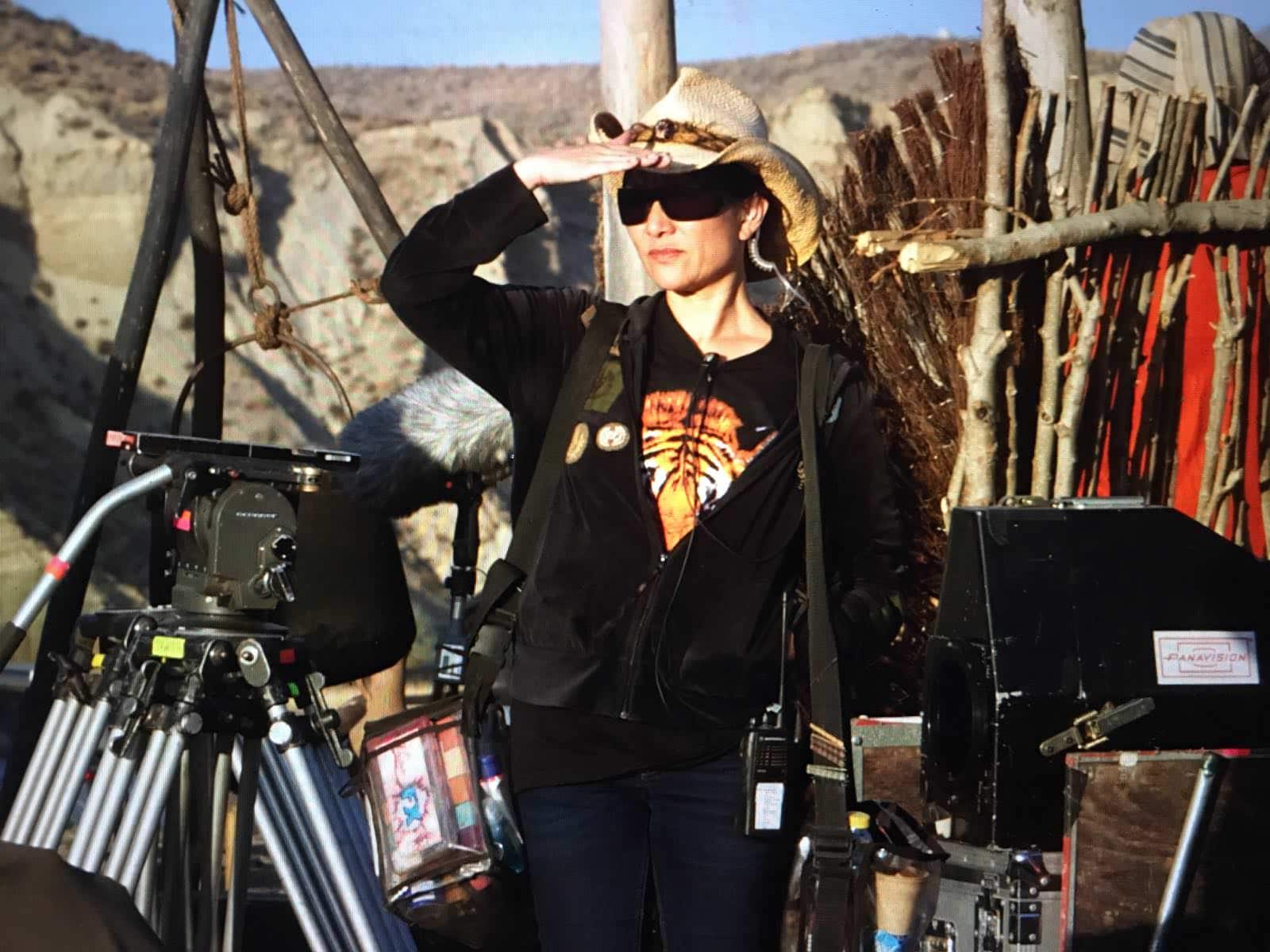 Denise Kum on Disney's set for Mulan - Photo provided by Denise Kum