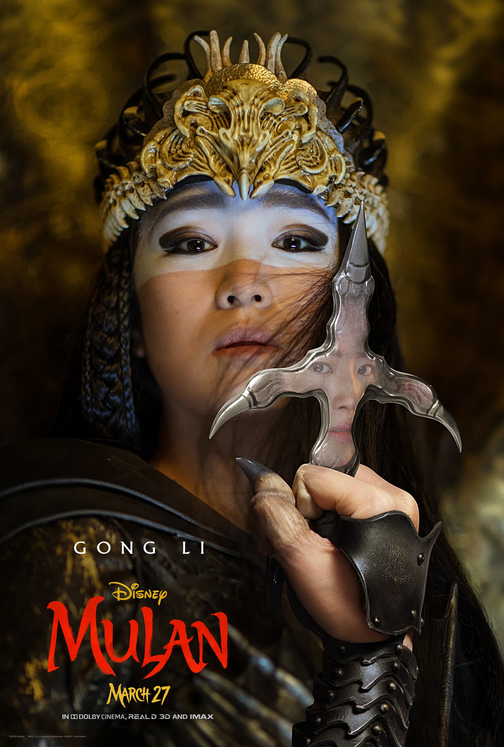 Gong Li as Xianniang in Mulan - Poster provided by Disney