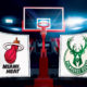 NBA Live Stream: How to watch the Miami Heat vs the Milwaukee Bucks - NBA Playoff Series Online - Team Logos Credit: NBA