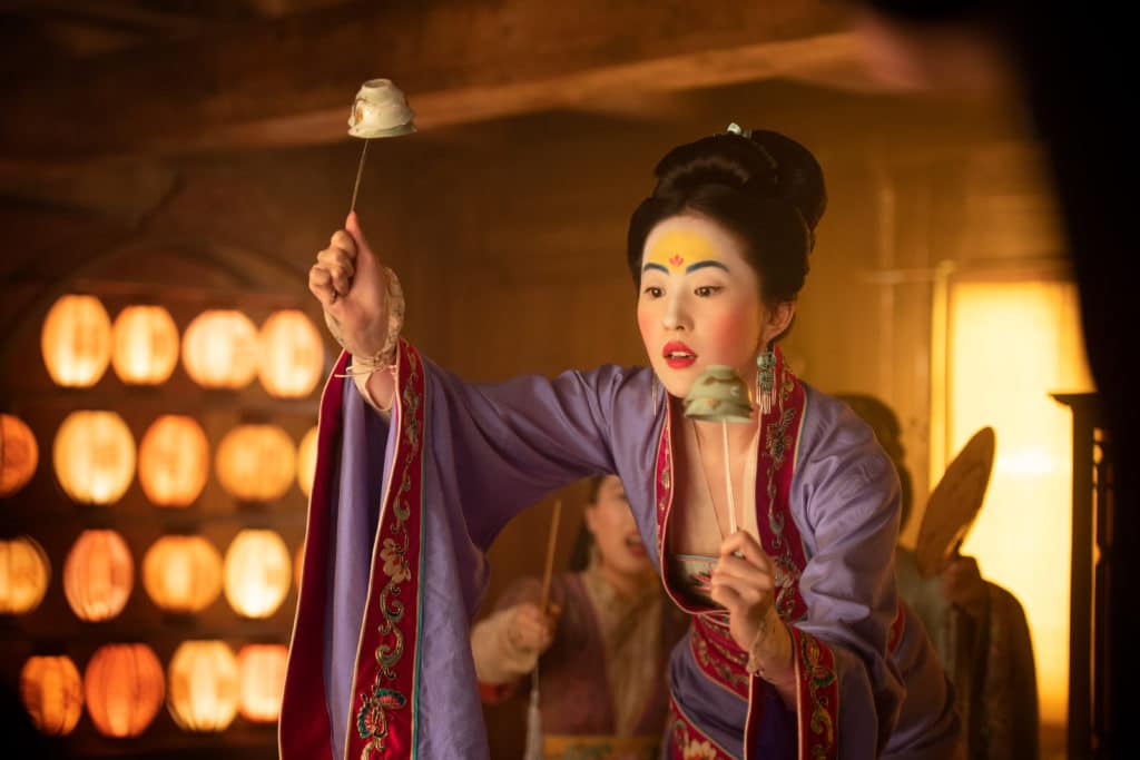 Yifei Liu as Mulan in Disney's MULAN. Photo credit: Jasin Boland. © 2020 Disney Enterprises, Inc. All Rights Reserved.