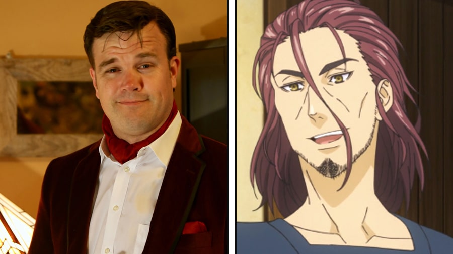 Jay Hickman as Joichiro Yukihira in Food Wars! Photo Credit: Jay Hickman. Art Credit: J.C.Staff and Sentai Filmworks