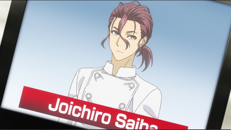 Joichiro Saiba in Food Wars! Season 3 'The Third Plate'. Screenshot via VRV's HIDIVE Channel. Credit: J.C.Staff and Sentai Filmworks