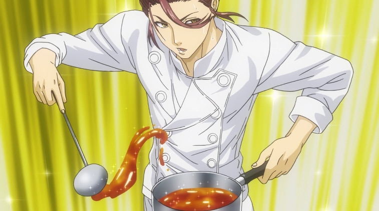 Joichiro Yukihira in Food Wars! Season 3 'The Third Plate'. Screenshot via VRV's HIDIVE Channel. Credit: J.C.Staff and Sentai Filmworks