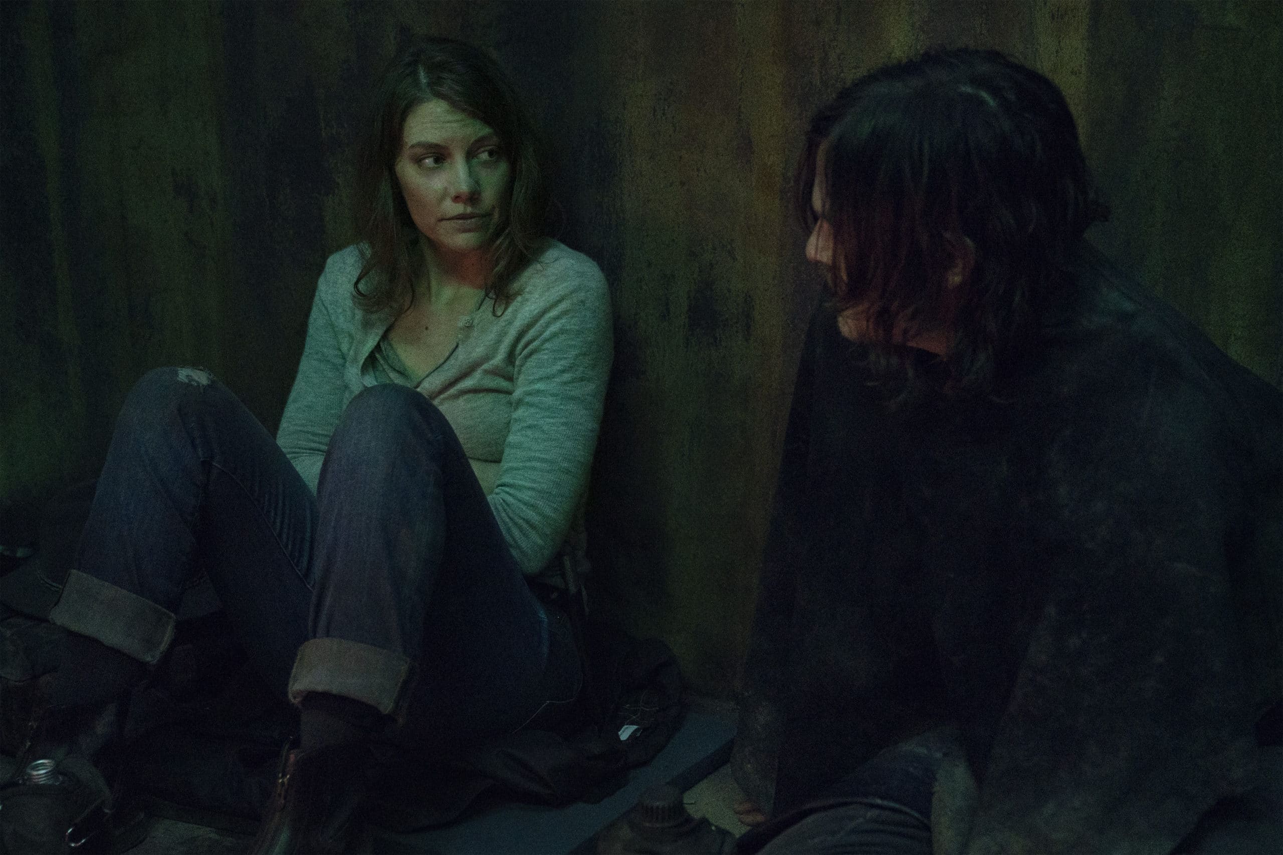 Lauren Cohan as Maggie, Norman Reedus as Daryl Dixon - The Walking Dead _ Season 10, Episode 17 - Photo Credit: Eli Ade/AMC