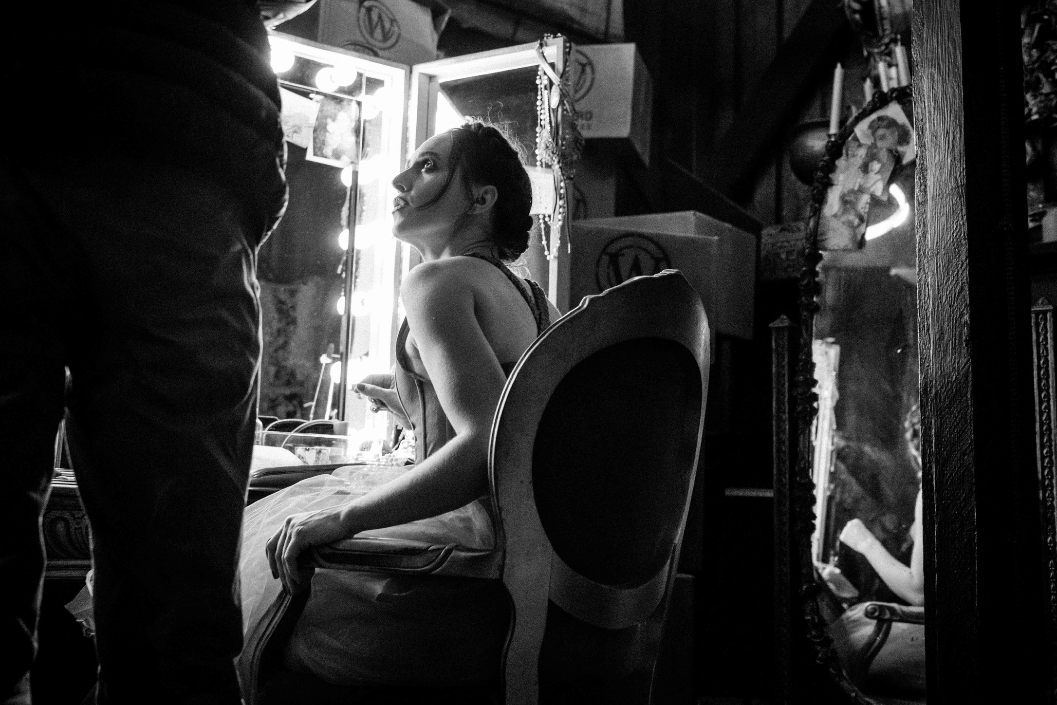 Lena Hall as Miss Audrey - Snowpiercer Backstage Exclusive - Photo Credit: Thomas Burstyn