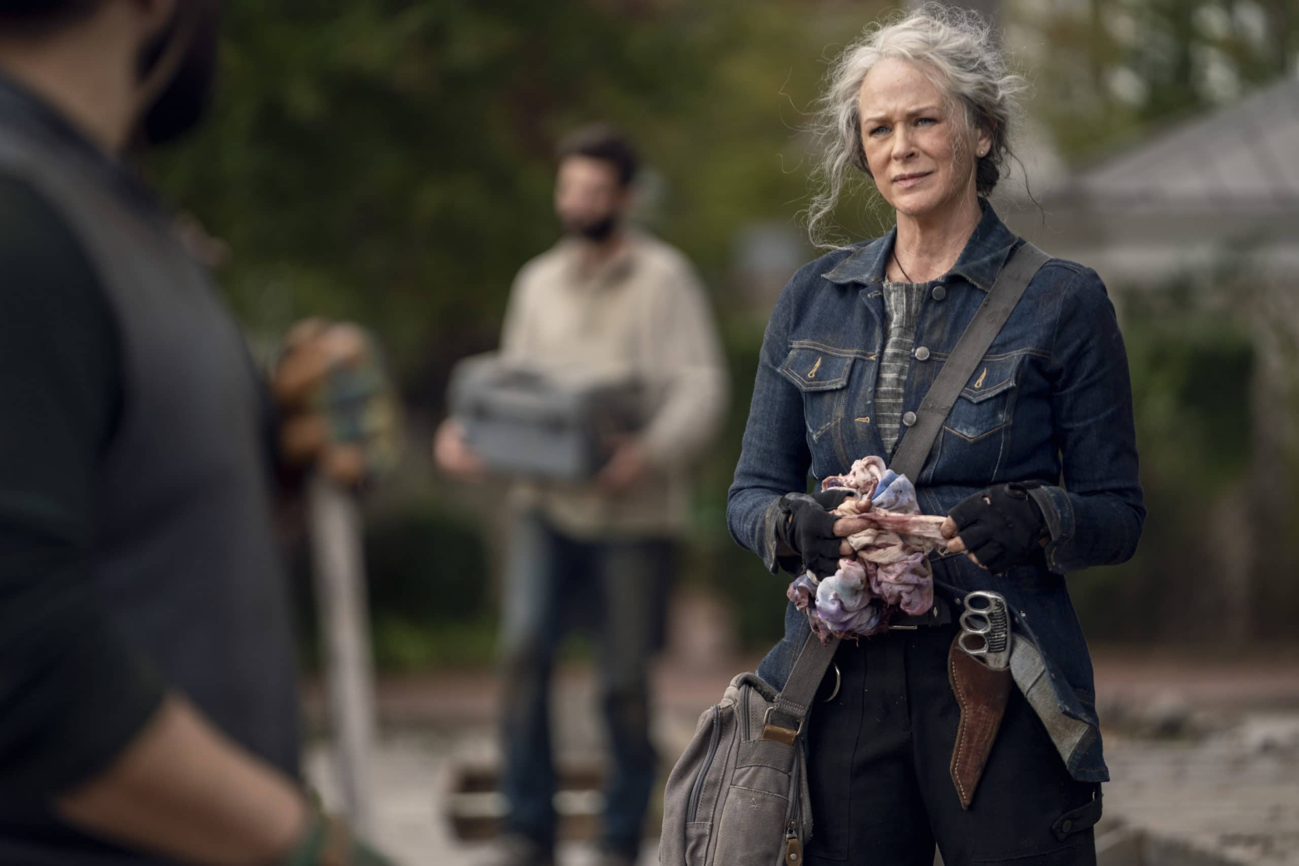 Cooper Andrews as Jerry, Melissa McBride as Carol Peletier on The Walking Dead Season 10, Episode 21. - Photo Credit: Eli Ade/AMC