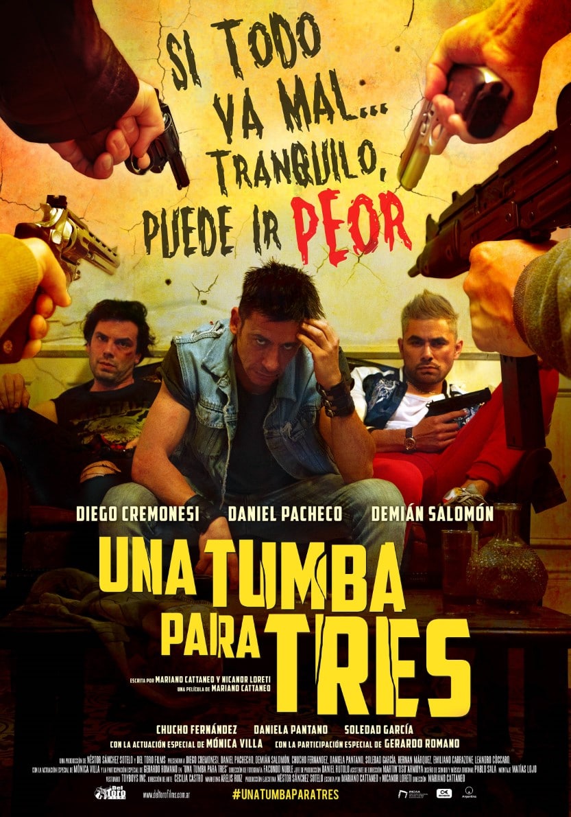 One Grave for Three Men - Una tumba para tres - Film Poster - Provided by Fantaspoa Film Festival