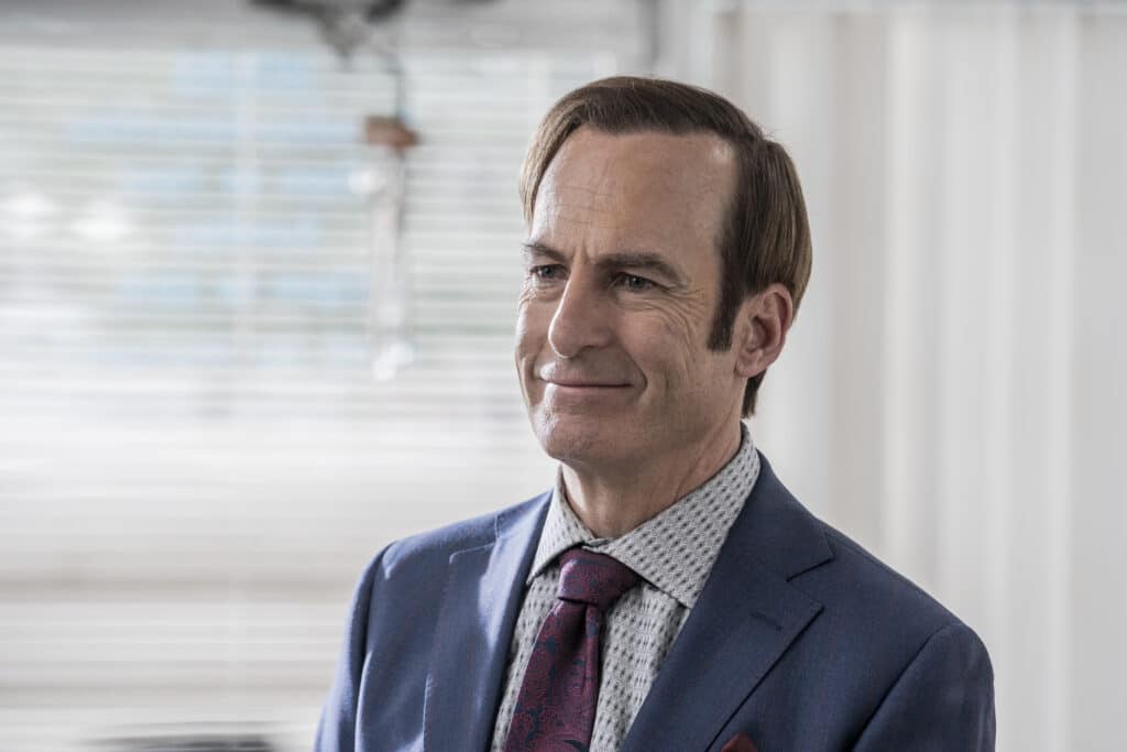Bob Odenkirk as Saul Goodman (Jimmy McGill) - Better Call Saul _ Season 6, Episode 4 - Photo Credit: Greg Lewis/AMC/Sony Pictures Television