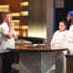 HELL'S KITCHEN: L-R: Chef/host Gordon Ramsay with contestants Morgana and Steven in the “Stirring the Pot” episode airing Monday, June 28 (8:00-9:00 PM ET/PT) on FOX. CR: Scott Kirkland / FOX. © 2021 FOX MEDIA LLC.