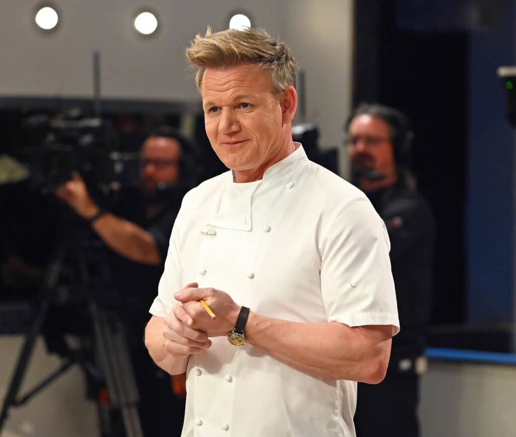 HELL'S KITCHEN: Chef/host Gordon Ramsay in the “A Game Show From Hell” episode airing Aug 9 (8:00-9:01PM ET/PT) on FOX. CR: Scott Kirkland / FOX. © 2021 FOX MEDIA LLC.