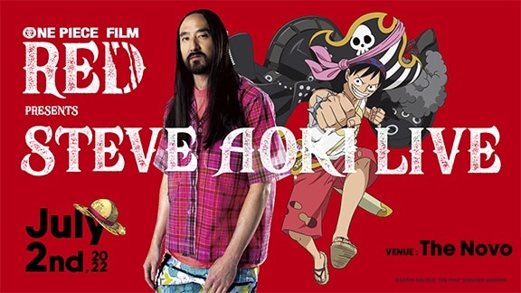 Steve Aoki One Piece Film: Red Concert Promo. Photo Credit: Anime Expo