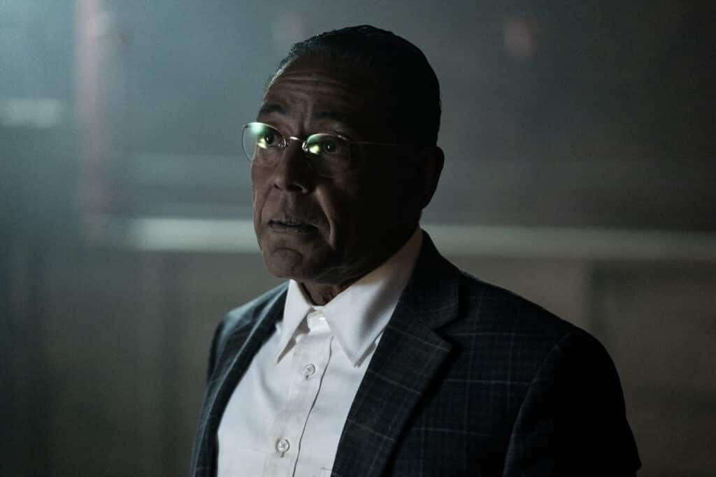 Giancarlo Esposito as Gus Fring - Better Call Saul _ Season 6, Episode 8 - Photo Credit: Greg Lewis/AMC/Sony Pictures Television
