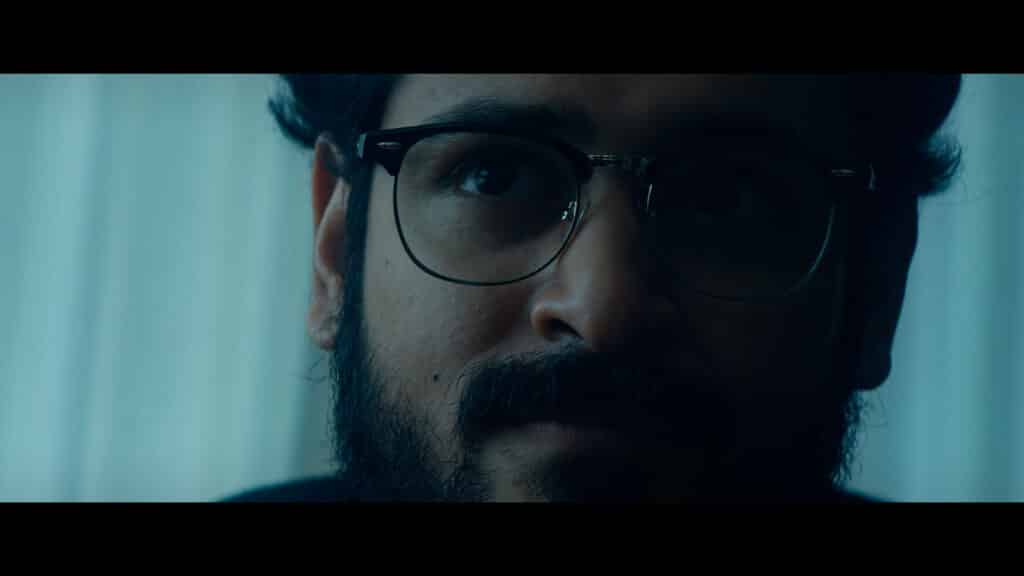 Dana Abraham as Clay Amani in the horror/thriller NEON LIGHTS, a Momentum Pictures release. Photo courtesy of Momentum Pictures.