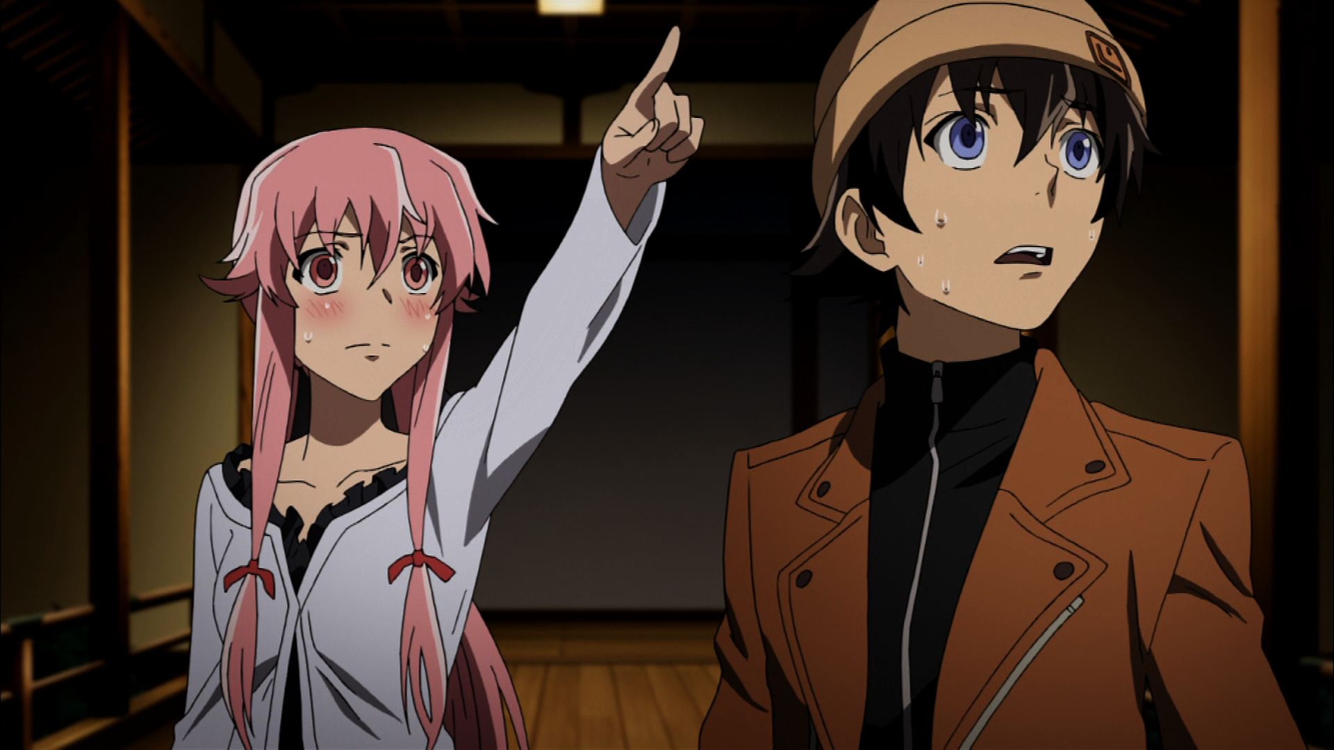 Yuno Gasai and 'Yuki' Yukiteru Amano in The Future Diary. Photo Credit: © Sakae Esuno / Kadokawa Pictures Inc. / Asread