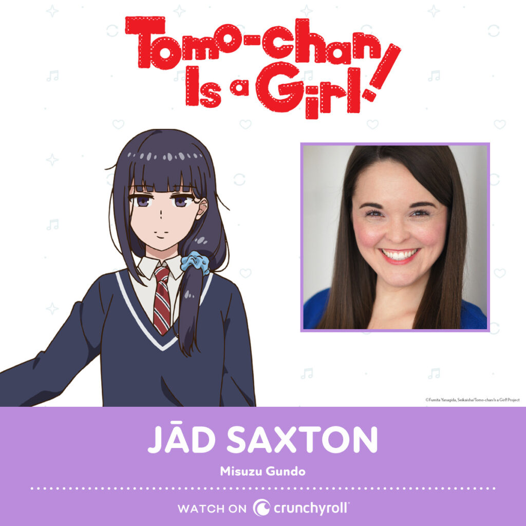 Tomo-chan is a Girl! Jad Saxton as Misuzu. Photo Credit: ©Fumita Yanagida, Seikaisha/Tomo-chan Is a Girl! Project / Provided by Crunchyroll