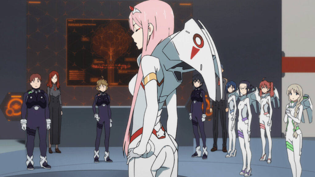 Zero Two and Squad 13. Photo Credit: ©DARLING in the FRANXX Committee