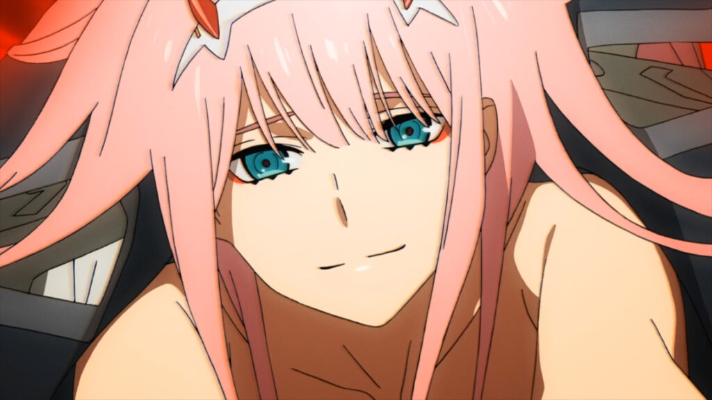 Zero Two in Mika Nakashima's "Kiss of Death" Opening Sequence. Photo Credit: ©DARLING in the FRANXX Committee