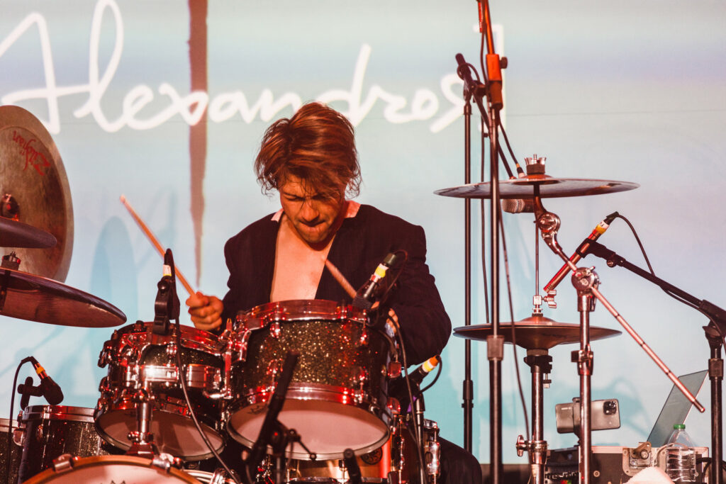 [Alexandros] Drummer Ib Riad performs at Anime NYC. Photo Credit: Dower Photography